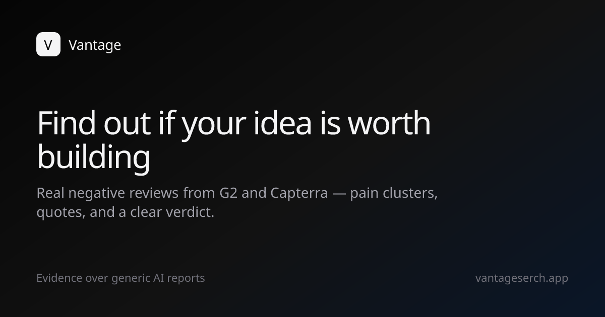Find out if your idea is worth building — 官网预览图
